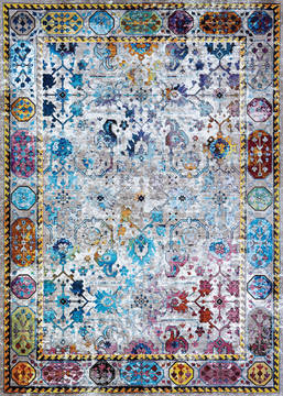 Couristan GYPSY Multicolor Rectangle 4x6 ft Polypropylene Carpet 126810
