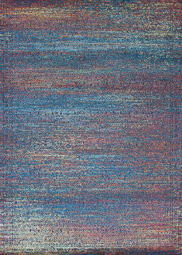 Couristan KALEIDOSCOPE Blue Rectangle 9x12 ft Polyester Carpet 126953
