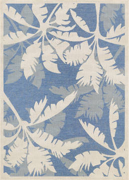 Couristan MONACO Blue Rectangle 2x4 ft Polypropylene Carpet 127192