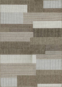 Couristan MONACO Brown Rectangle 2x4 ft Polypropylene Carpet 127369