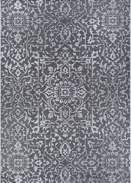 Couristan MONTE CARLO Black Rectangle 2x4 ft Polypropylene Carpet 127461