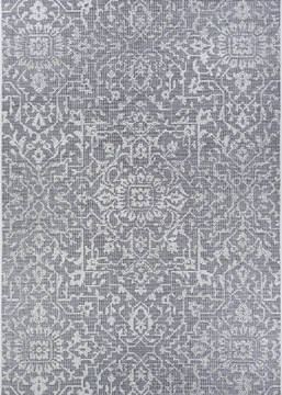 Couristan MONTE CARLO Grey Rectangle 3x5 ft Polypropylene Carpet 127471
