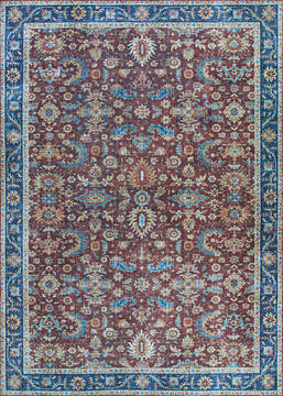 Couristan PASHA Blue Runner 6 to 9 ft Polyester Carpet 127744