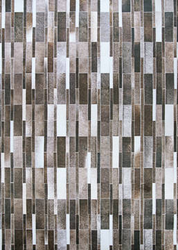 Couristan PRAIRIE Brown Rectangle 2x4 ft Polyester Carpet 127774