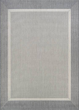 Couristan RECIFE Grey Rectangle 2x4 ft Polypropylene Carpet 128198