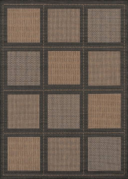 Couristan RECIFE Brown Round 7 to 8 ft Polypropylene Carpet 128265