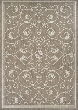 Couristan RECIFE Brown Square 7 to 8 ft Polypropylene Carpet 128336