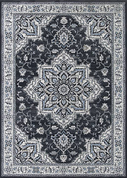 Couristan SULTAN TREASURES Grey Rectangle 2x4 ft Polypropylene Carpet 128537