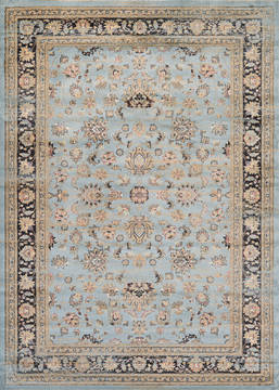Couristan ZAHARA Blue Rectangle 3x5 ft Polypropylene Carpet 128791