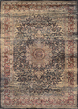 Couristan ZAHARA Black Rectangle 2x4 ft Polypropylene Carpet 128813
