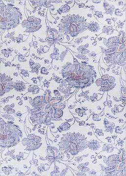 Couristan CALEDONIA Blue Runner 6 to 9 ft Polypropylene Carpet 129037