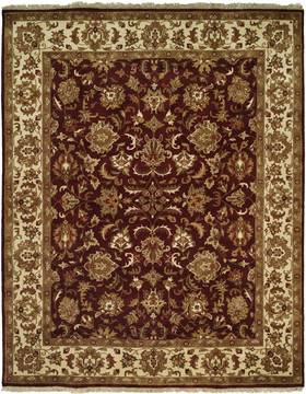 Kalaty LATEEF Red Rectangle 8x10 ft Wool Carpet 133337