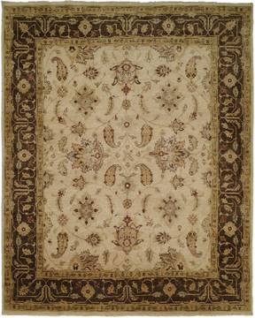 Kalaty OUSHAK Beige Rectangle 12x18 ft Wool Carpet 133578
