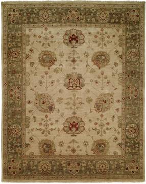 Kalaty OUSHAK Beige Rectangle 11x16 ft Wool Carpet 133592