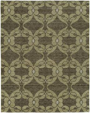 Kalaty PORTFOLIO Brown Rectangle 2x3 ft Wool and Silkette Carpet 133718