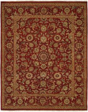 Kalaty SONATA Red Rectangle 6x9 ft Wool Carpet 134104