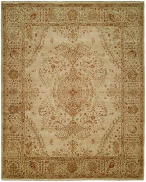 Kalaty TAHARA Beige Runner 10 to 12 ft Wool Carpet 134412
