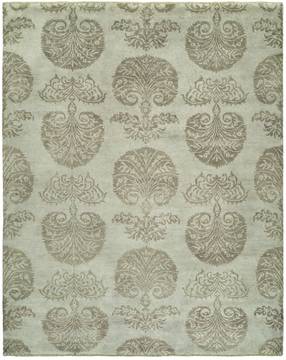 Kalaty VERONA Green Rectangle 3x5 ft Wool Carpet 134514