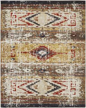 Kalaty SOLSTICE Brown Rectangle 2x3 ft Polypropylene Carpet 134928