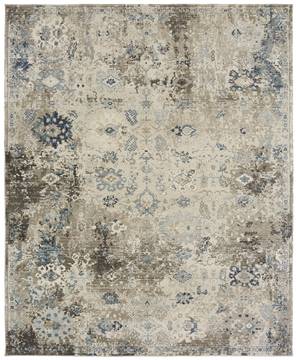 Kalaty THEORY Blue Rectangle 2x3 ft Polypropylene Carpet 135231