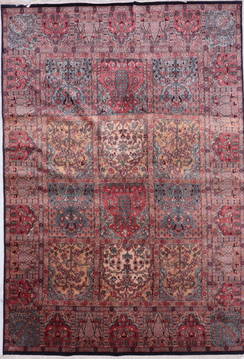 Hamedan Multicolor Hand Knotted 5'11" X 8'6"  Area Rug 905-135727