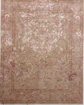 Jaipur Green Hand Knotted 8'0" X 10'3"  Area Rug 905-135813