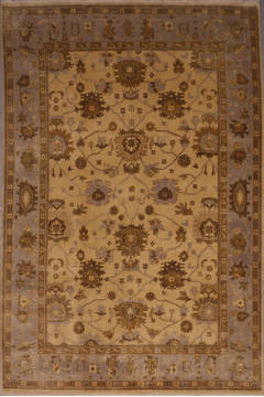 Oushak White Hand Knotted 8'11" X 12'2"  Area Rug 301-135849