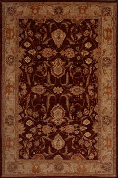 Pishavar Red Hand Knotted 8'11" X 11'9"  Area Rug 301-135865