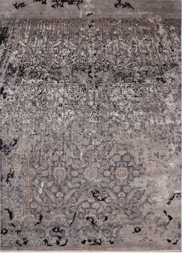 Jaipur Grey Hand Knotted 9'0" X 12'3"  Area Rug 905-135949