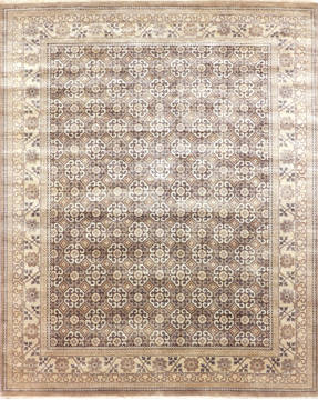 Modern Multicolor Hand Knotted 8'2" X 10'4"  Area Rug 904-135963