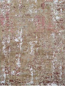 Modern Brown Hand Knotted 8'0" X 10'0"  Area Rug 903-136131