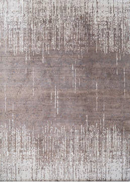 Modern Brown Hand Knotted 8'0" X 10'0"  Area Rug 903-136133