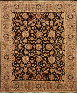 Ziegler Brown Hand Knotted 7'9" X 9'4"  Area Rug 254-136510