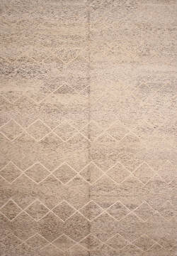 Moroccan Beige Hand Made 10'0" X 14'8"  Area Rug 254-136563