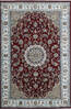 Nain Red Hand Knotted 66 X 99  Area Rug 902-136766 Thumb 0