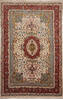 Tabriz Beige Hand Knotted 66 X 102  Area Rug 254-136999 Thumb 0