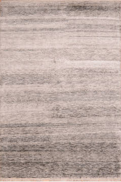 Indian Modern Beige Rectangle 5x8 ft Wool Carpet 137402
