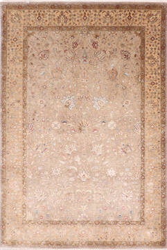 Jaipur Brown Hand Knotted 6'1" X 9'0"  Area Rug 905-137550