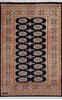 Bokhara Black Hand Knotted 40 X 61  Area Rug 700-137596 Thumb 0