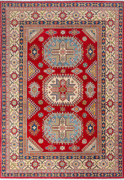 Kazak Red Hand Knotted 6'8" X 9'7"  Area Rug 700-137621