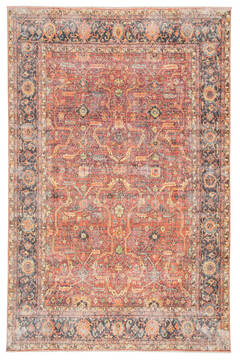 Jaipur Living Boheme Orange Rectangle 4x6 ft Polyester and Cotton Carpet 138303