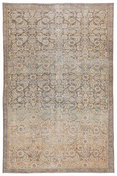 Jaipur Living Boheme Yellow Rectangle 6x9 ft Polyester and Cotton Carpet 138355