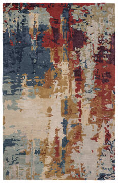 Jaipur Living Genesis Multicolor Rectangle 5x8 ft Wool and Viscose Carpet 138914