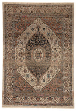 Jaipur Living Myriad Beige Rectangle 5x8 ft Polypropylene and Polyester Carpet 139109