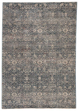 Jaipur Living Valentia Grey Rectangle 6x9 ft Polyester and Viscose Carpet 139685