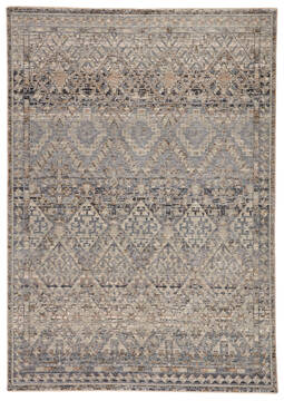 Jaipur Living Valentia Grey Rectangle 8x10 ft Polyester and Viscose Carpet 139690
