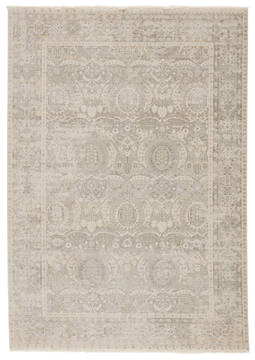 Jaipur Living Vienne Grey Runner 10 to 12 ft Polyester and Viscose Carpet 139763