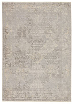 Jaipur Living Vienne Grey Rectangle 10x12 ft Polyester and Viscose Carpet 139774