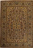 Kashan Beige Hand Knotted 76 X 109  Area Rug 251-14238 Thumb 0