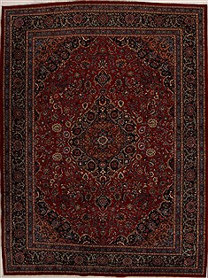 Persian Khorasan Red Rectangle 10x13 ft Wool Carpet 14284